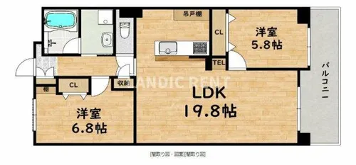 イルグランデ春町公園【4階】の間取り