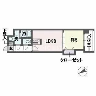 グラヴィス平尾【7階】の間取り