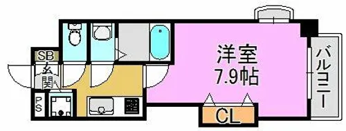 Luxe長田【7階】の間取り