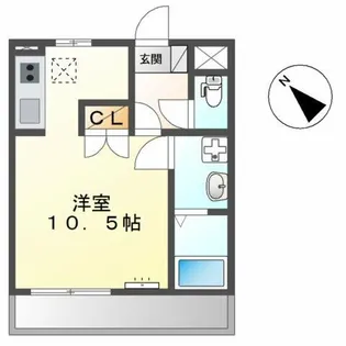 パークサイド旭【1階】の間取り