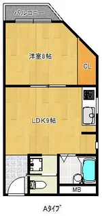 新遠里小野マンション【3階】の間取り