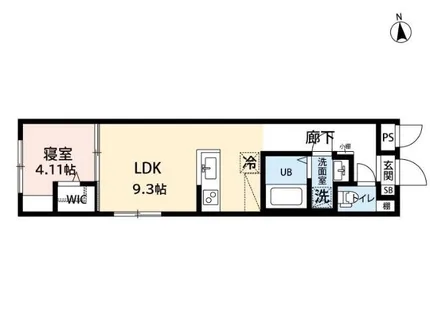 AMIRL PREMIER IMAIKE【202号室】の間取り
