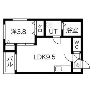FERIO平安通【301号室】の間取り