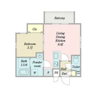 リスケリア向島【1階】の間取り