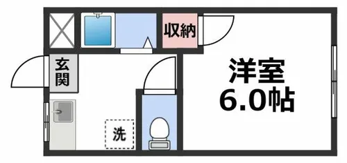 ASTERI JOTO(旧武田第3マンション)【1階】の間取り