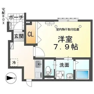 パロット片坂【1階】の間取り