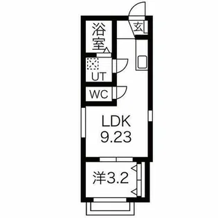 クレスト中村【1階】の間取り