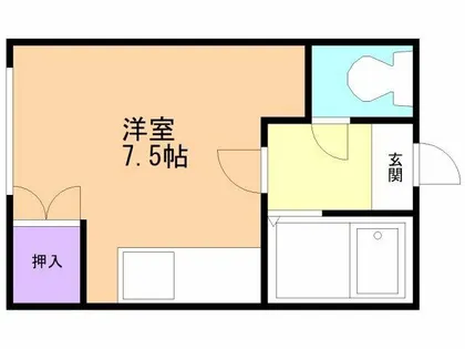 コーポ大友2【205号室】の間取り