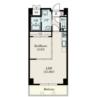古出来エンブルコート【4階】の間取り