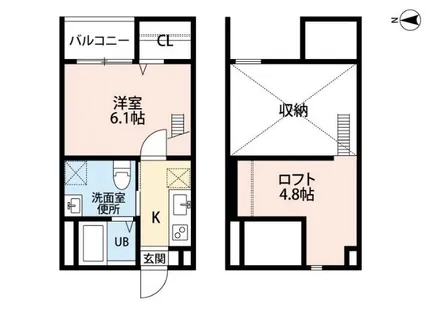 アラブランシュ中村【1階】の間取り
