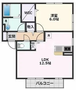 カーサアルペジオB棟【1階】の間取り