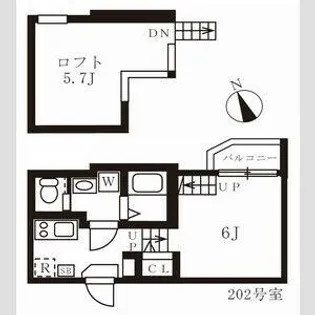グランハイム車道【2階】の間取り