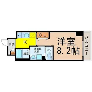 グランシャリオ波寄【6階】の間取り