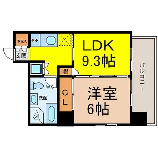 レインボーピア記念橋【3階】の間取り