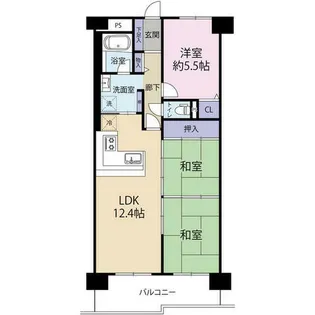 コープ野村高取台(0005671)【9階】の間取り