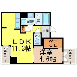 acer(アケル)【3階】の間取り