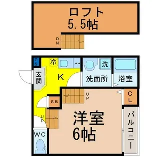 レンガースI【2階】の間取り