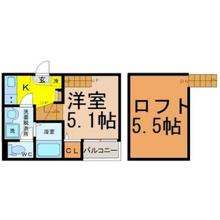 クオン【2階】の間取り