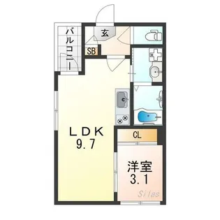 DORSY 桂川【1階】の間取り