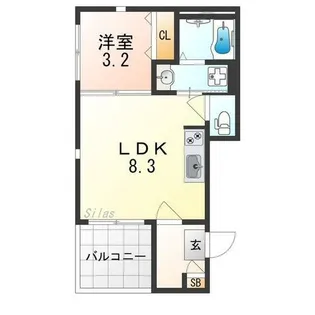 L Hirondelle【1階】の間取り