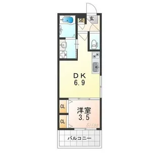 DORSY 桂川【3階】の間取り