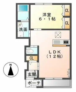 フランシーズ(Franchise)【1階】の間取り