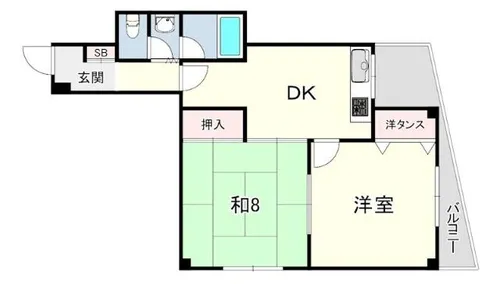 ホワイトハイツ【2階】の間取り