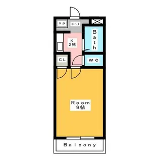 カームネスハイツ稲垣【2階】の間取り