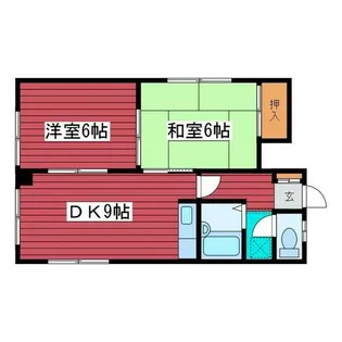 ヴィラアカシア【103号室】の間取り