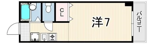 メゾンピアYUKYU【4階】の間取り