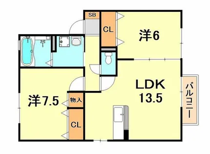 ウィルモア垂水 D棟【1階】の間取り