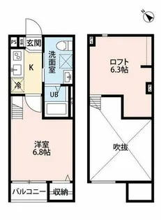 大阪府東大阪市金岡4丁目【アパート】の間取り