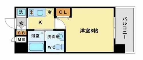 ラナップスクエア福島Ⅱ【6階】の間取り