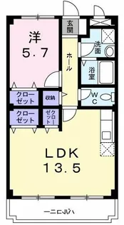 ディアコートK【1階】の間取り