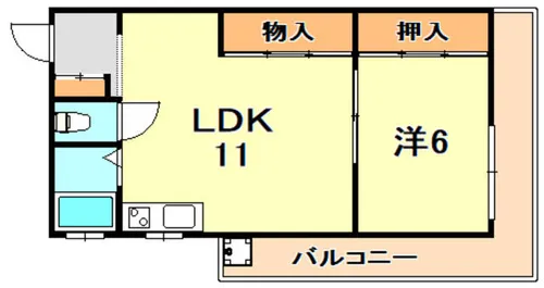 グリーンヒル清水ヶ丘【3階】の間取り
