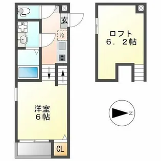 アーク十番町【2階】の間取り