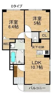 モンターニュ【1階】の間取り