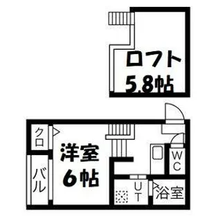 アップルハイム【1階】の間取り