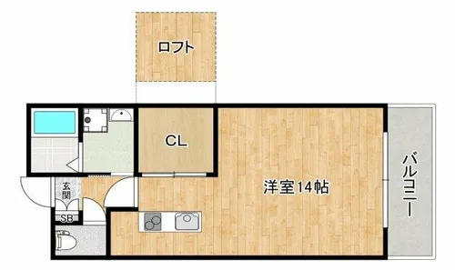 大阪府箕面市彩都粟生南1丁目【マンション】の間取り