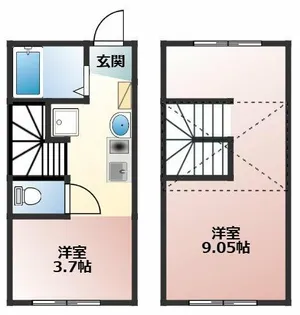 愛知県豊橋市前田町2丁目【一戸建】の間取り