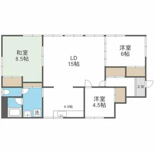 さとらんどハイツ【1F号室】の間取り