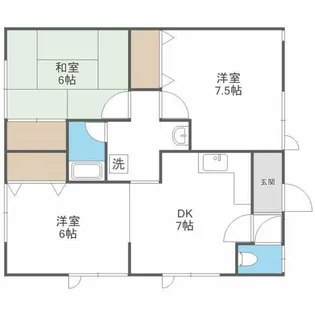 コーポ弥生【202号室】の間取り