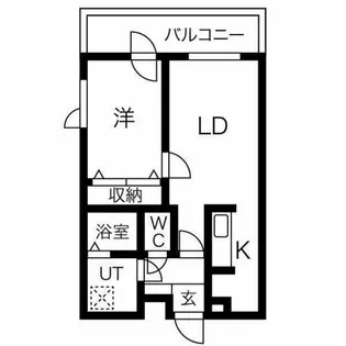 カトラン麻生【4階】の間取り