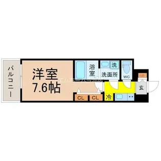 S-RESIDENCE桜本町awesome【7階】の間取り