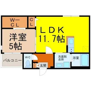 ハーモニーテラス野並XI【1階】の間取り