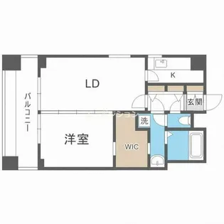 CITY SPIRE幸町【7階】の間取り