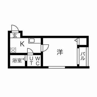 ベルメゾン柴田【1階】の間取り
