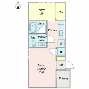 コレクション新瑞橋【3階】の間取り