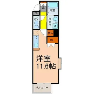 HIRO尾頭橋(ヒロ尾頭橋)【3階】の間取り