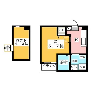 アルファ中村公園【1階】の間取り